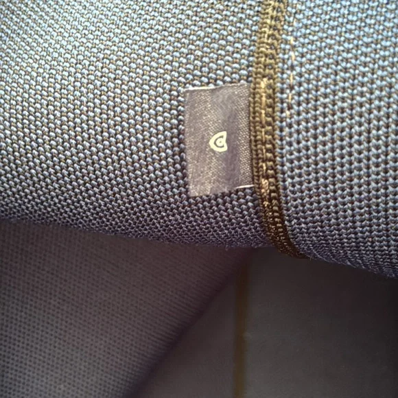 Rothy’s Bag Large Elegant Navy Blue Canvas Tote Bag with Scarf Accent - Picture 13 of 15